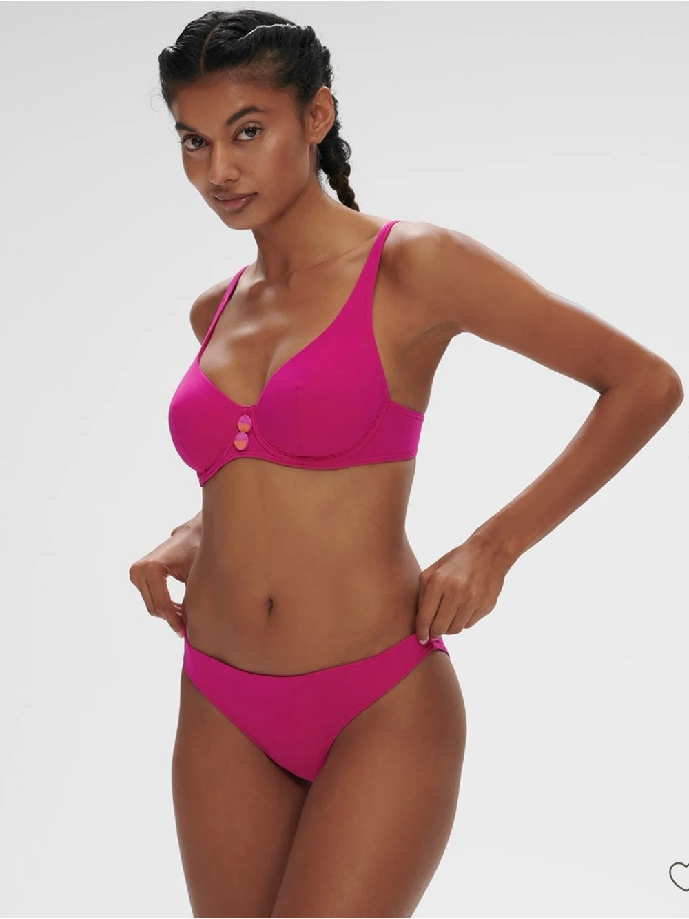 Simone Pérèle Alati Scoop Demi Bikini Top Set in Scarlet Red - Picture 5 of 16